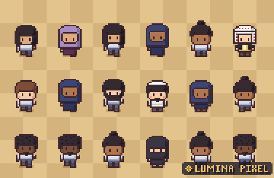 Mixing and matching character layers in the generator